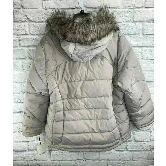 NWT CALVIN KLEIN Gray Puffer Coat - Picture 2 of 6